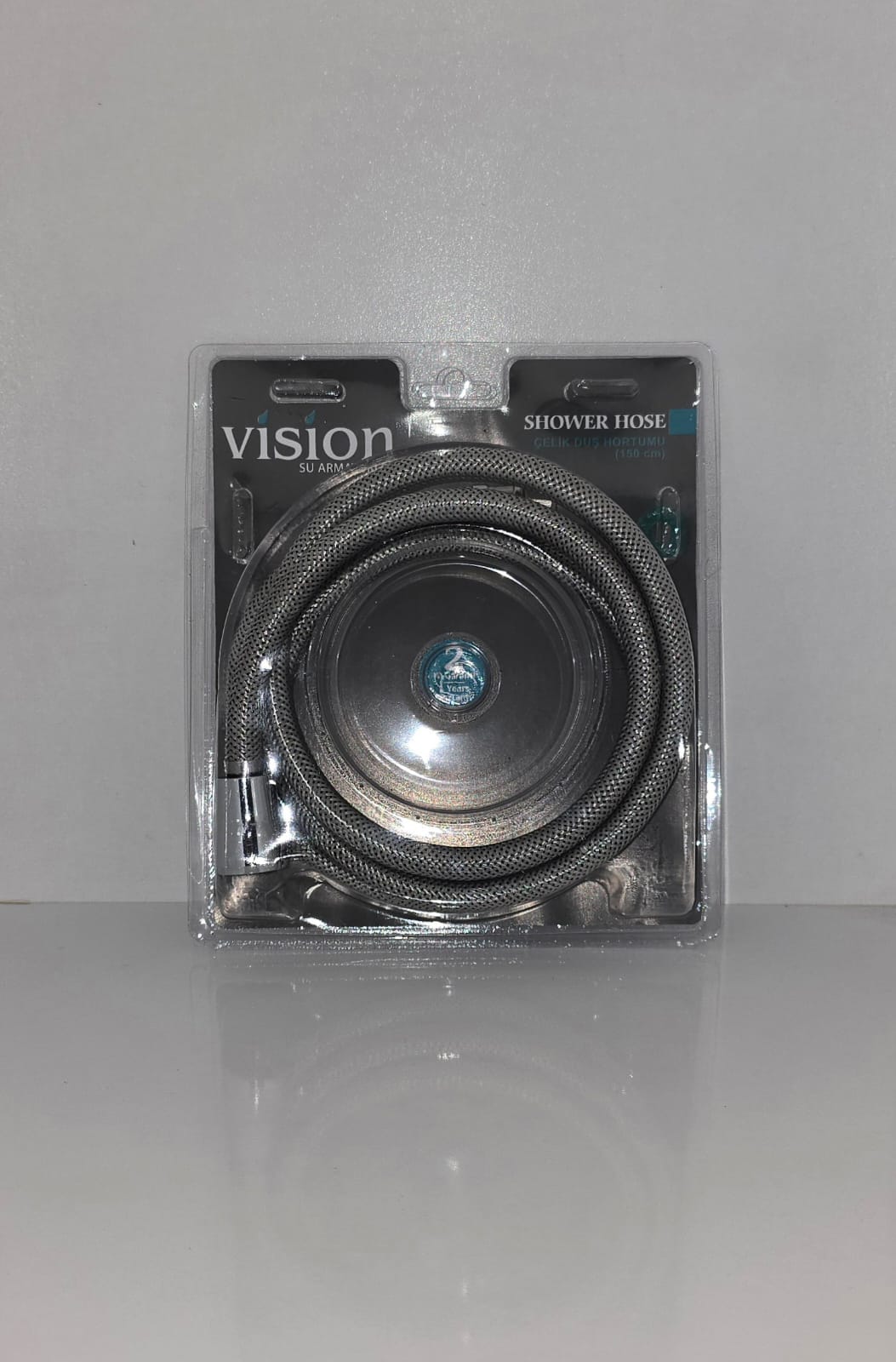 VİSİON YERLİ ÇELİK DUŞ HORTUMU (PİRİNÇ SOMUN)